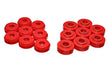 Energy Suspension 4.4101R Body Cab Mount Set; Red; Performance Polyurethane; Mounts Only; 16 pc.; - Truck Part Superstore