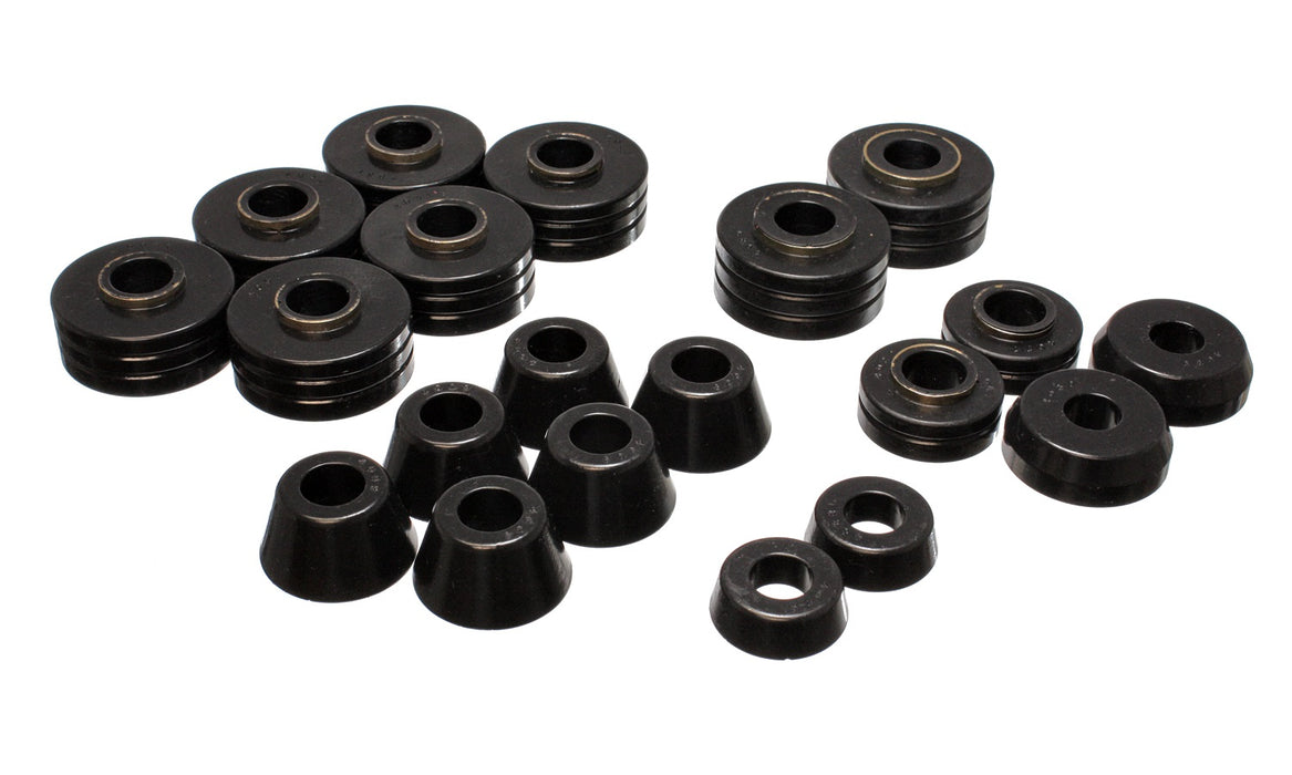 Energy Suspension 4.4102G Body Cab Mount Set; Black; Performance Polyurethane; - Truck Part Superstore