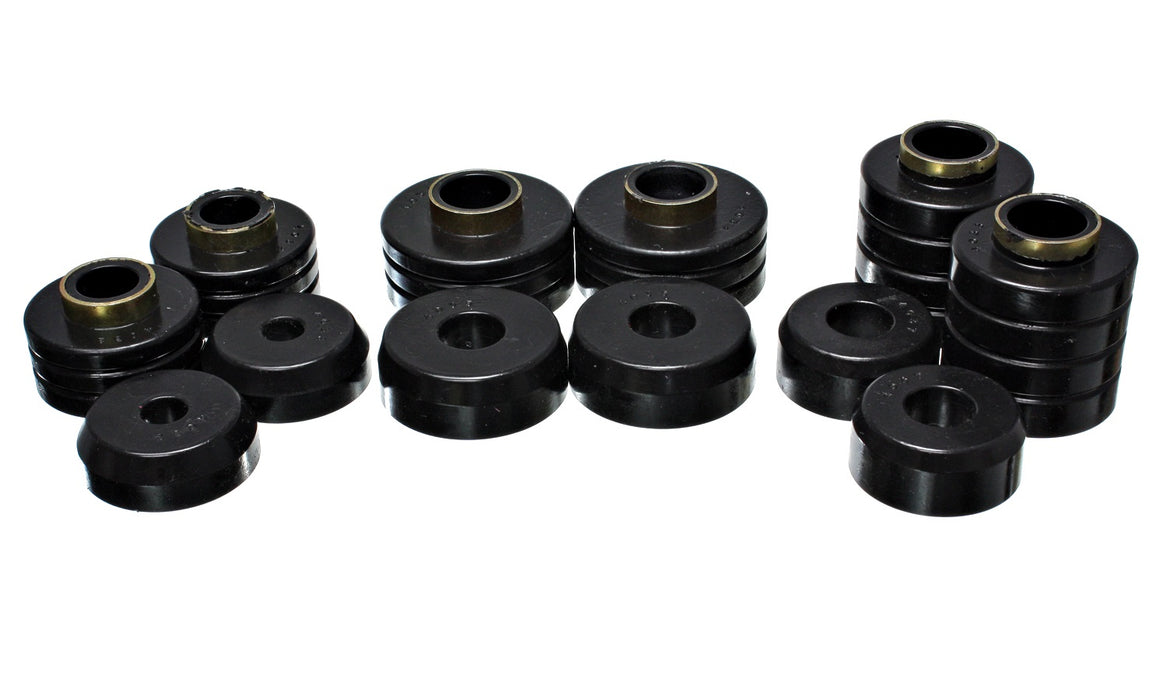 Energy Suspension 4.4103G Body Cab Mount Set; Black; Performance Polyurethane; - Truck Part Superstore