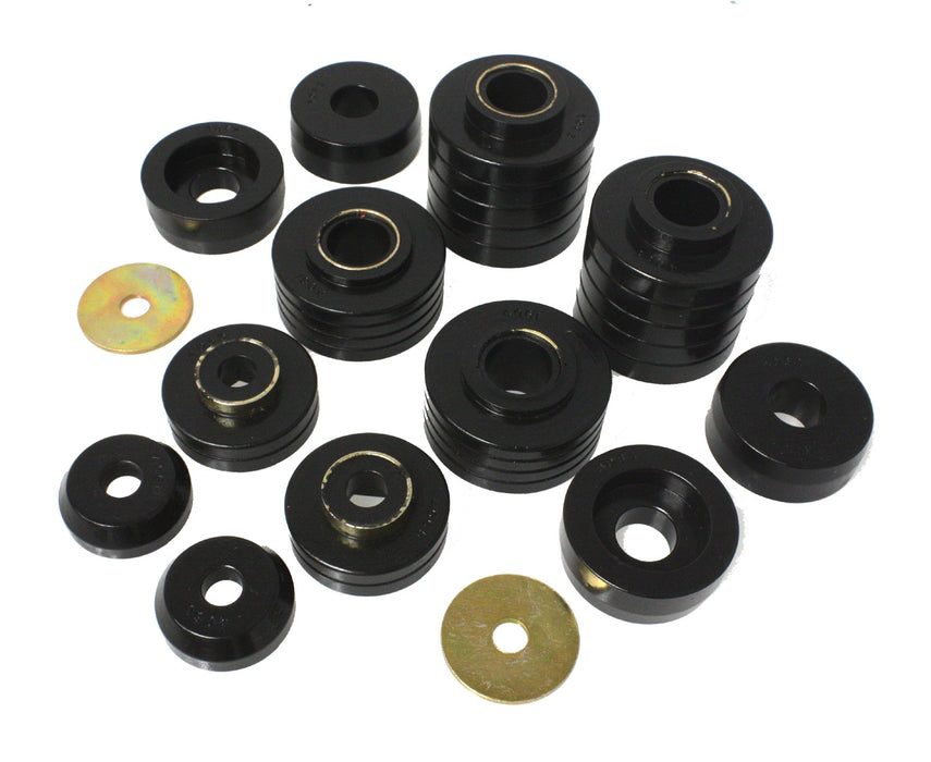 Energy Suspension 4.4107G Body Cab Mount Set; Black; Performance Polyurethane; - Truck Part Superstore