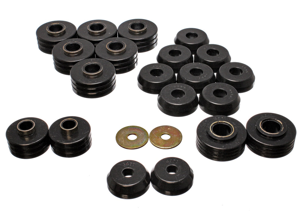 Energy Suspension 4.4109G Body Cab Mount Set; Black; Performance Polyurethane; - Truck Part Superstore