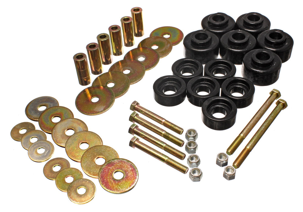 Energy Suspension 4.4113G Body Cab Mount Set; Black; Performance Polyurethane; - Truck Part Superstore