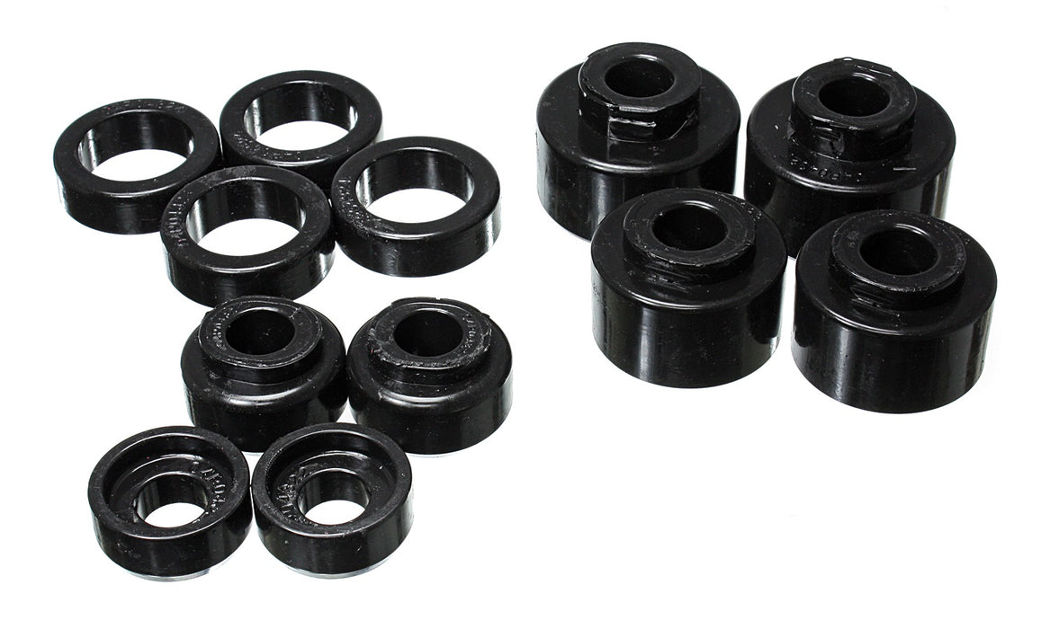 Energy Suspension 4.4121G Body Mount Set; Black; Performance Polyurethane; - Truck Part Superstore