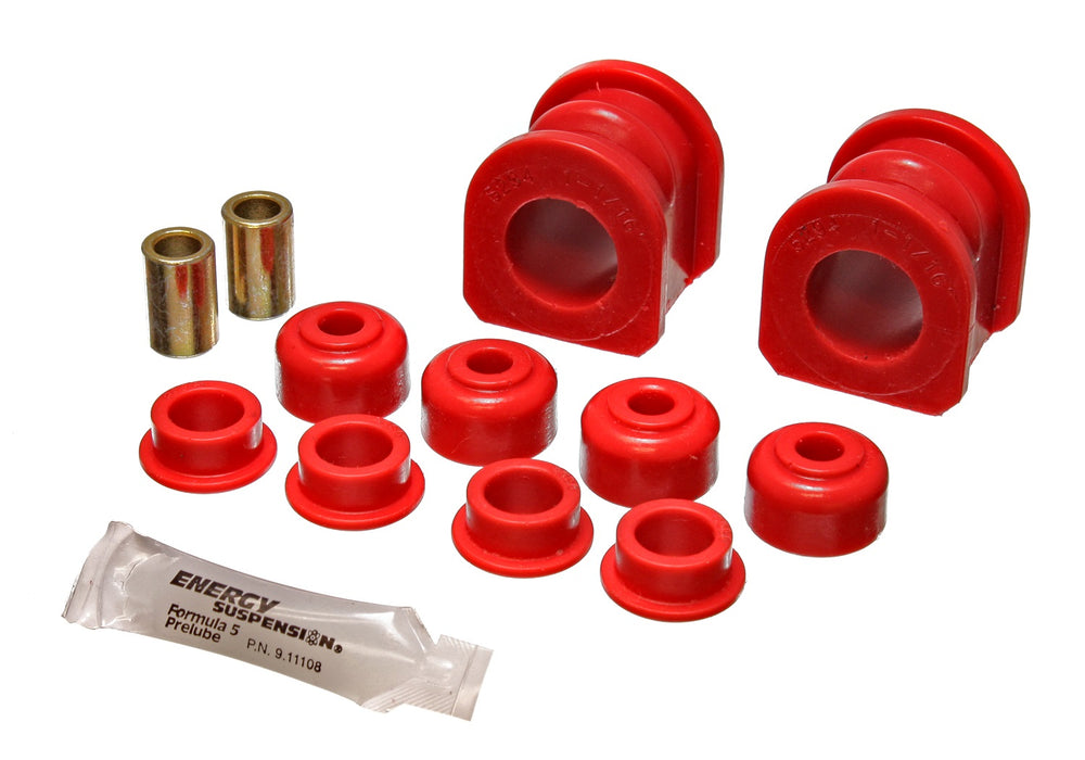 Energy Suspension 4.5138R Sway Bar Bushing Set; Red; Rear; Bar Dia. 1 1/16 in.; Performance Polyurethane; - Truck Part Superstore