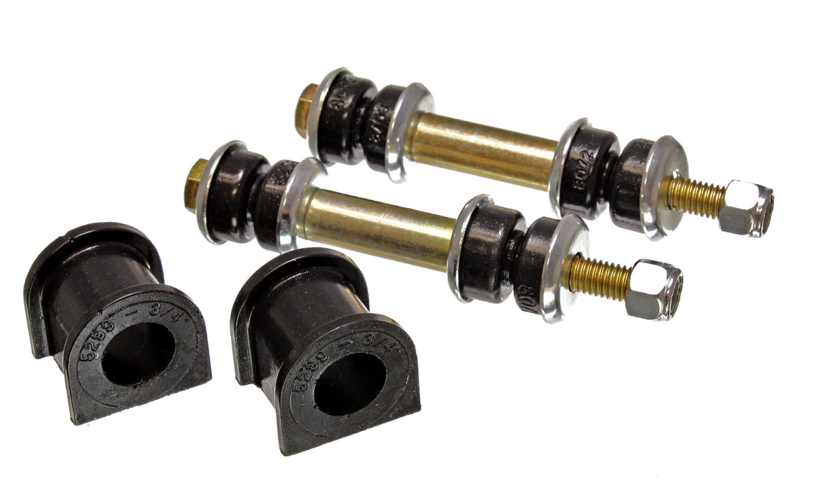 Energy Suspension 4.5140G Sway Bar Bushing Set; Black; Rear; Bar Dia. 0.75 in.; Performance Polyurethane; - Truck Part Superstore