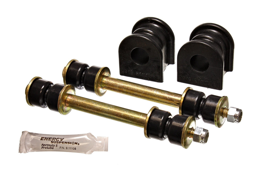 Energy Suspension 4.5171G Sway Bar Bushing Set; Black; Rear; Bar Dia. 21mm; Performance Polyurethane; - Truck Part Superstore