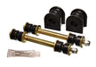 Energy Suspension 4.5171G Sway Bar Bushing Set; Black; Rear; Bar Dia. 21mm; Performance Polyurethane; - Truck Part Superstore