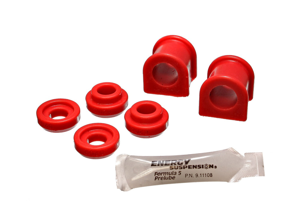 Energy Suspension 4.5176R Sway Bar Bushing Set; Red; Rear; Bar Dia. 18mm; Performance Polyurethane; - Truck Part Superstore