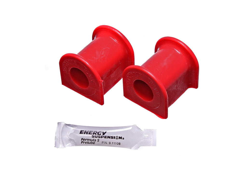 Energy Suspension 4.5198R Sway Bar Bushing Set; Red; Rear; Bar Dia. 22mm; Performance Polyurethane; - Truck Part Superstore