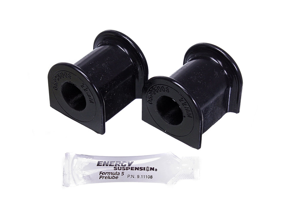 Energy Suspension 4.5198G Sway Bar Bushing Set; Black; Rear; Bar Dia. 22mm; Performance Polyurethane; - Truck Part Superstore