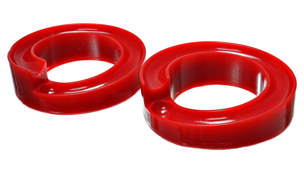 Energy Suspension 4.6106R Coil Spring Isolator Set; Red; 1 in. Lift; Performance Polyurethane; - Truck Part Superstore