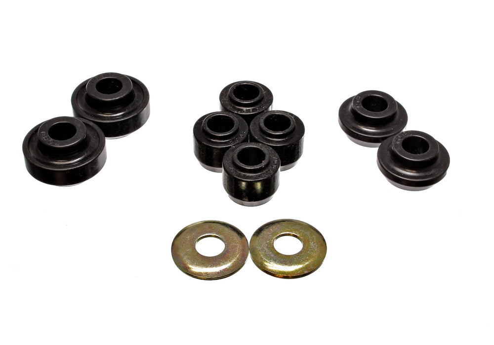 Energy Suspension 4.7119G Strut Rod Bushing Set; Black; Front; Performance Polyurethane; - Truck Part Superstore