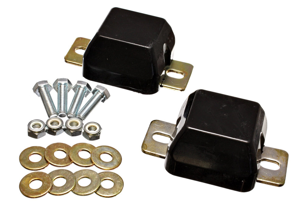 Energy Suspension 4.9103G Bump Stop Set; Black; Front; Performance Polyurethane; - Truck Part Superstore