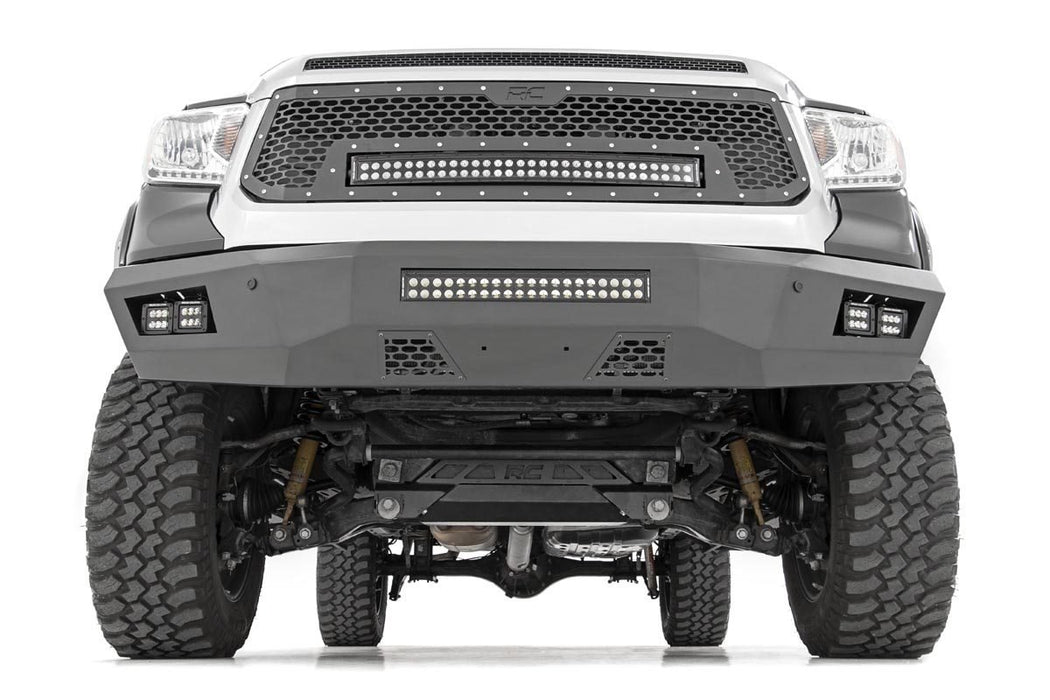 Rough Country 70224 Toyota Mesh Grille w/30 Inch Dual Row Black Series LED w/Amber DRL 14-17 Tundra Rough Country - Truck Part Superstore