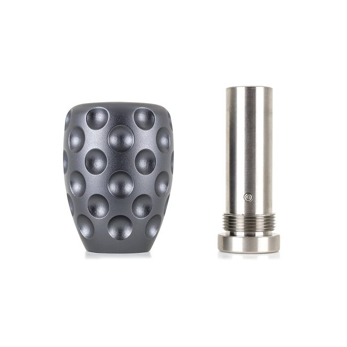 Mishimoto MMSK-DMPL-GM Mishimoto Weighted Steel Core Shift Knob, Dimple, Gunmetal - Truck Part Superstore