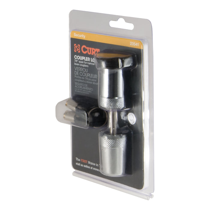 CURT 23541 CURT 23541 Trailer Coupler Lock; 1/4-Inch Pin Diameter; Up to 7/8-Inch Span - Truck Part Superstore