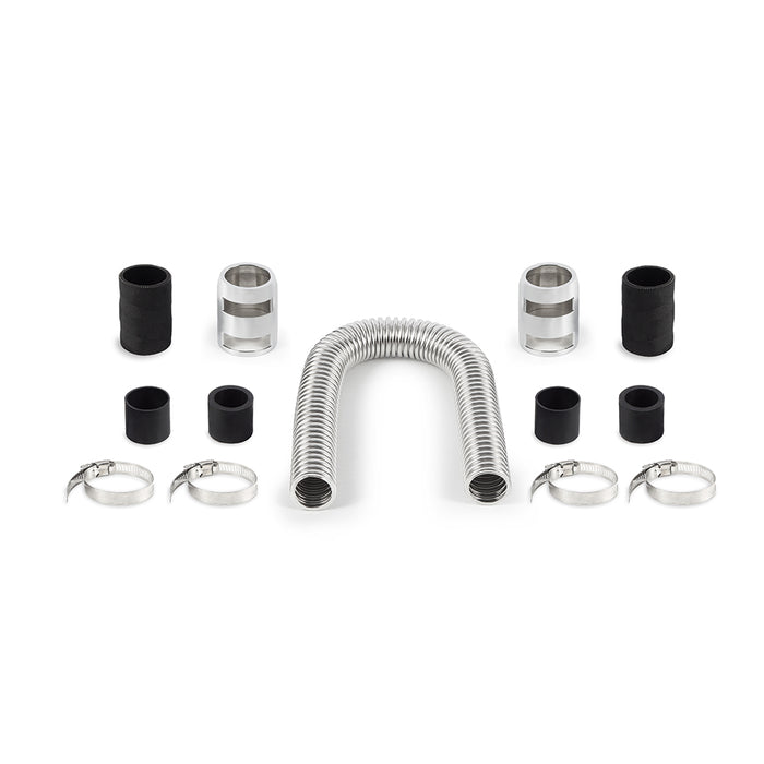 Mishimoto MMAH-U24C Universal Flexible Stainless Steel Radiator Hose Kit, 24", Chrome - Truck Part Superstore