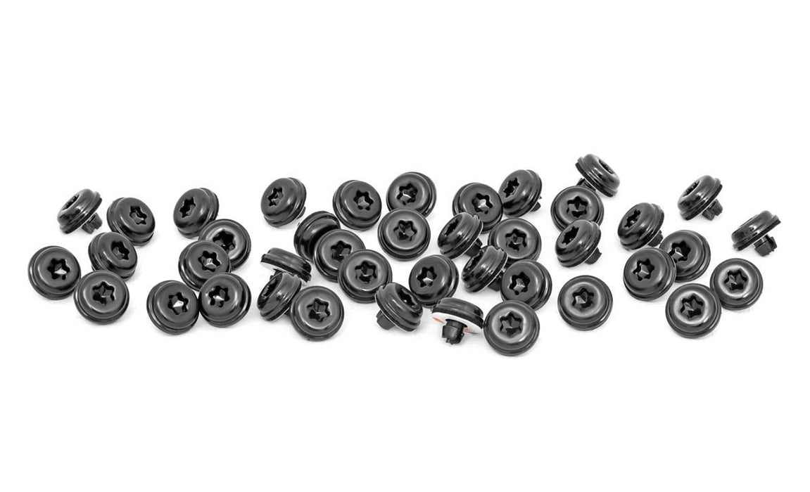 Rough Country 10015 Black Rivet Kit for Rough Country Fender Flares Set of 44 Includes 3M Tape and Foam Pad Rough Country - Truck Part Superstore