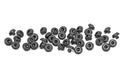 Rough Country 10015 Black Rivet Kit for Rough Country Fender Flares Set of 44 Includes 3M Tape and Foam Pad Rough Country - Truck Part Superstore