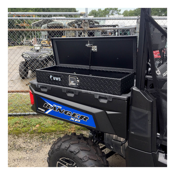 UWS UTV-SM33-MB UWS UTV-SM33-MB UTV Side Cargo Box (33 Inch-Matte Black Powder-Coated Aluminum) - Truck Part Superstore
