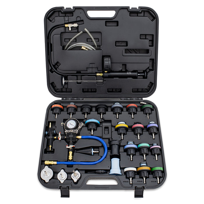 Mishimoto MMTL-CPT-28 Mishimoto 28-Piece Cooling System Pressure Tester and Vacuum Refill Kit - Truck Part Superstore