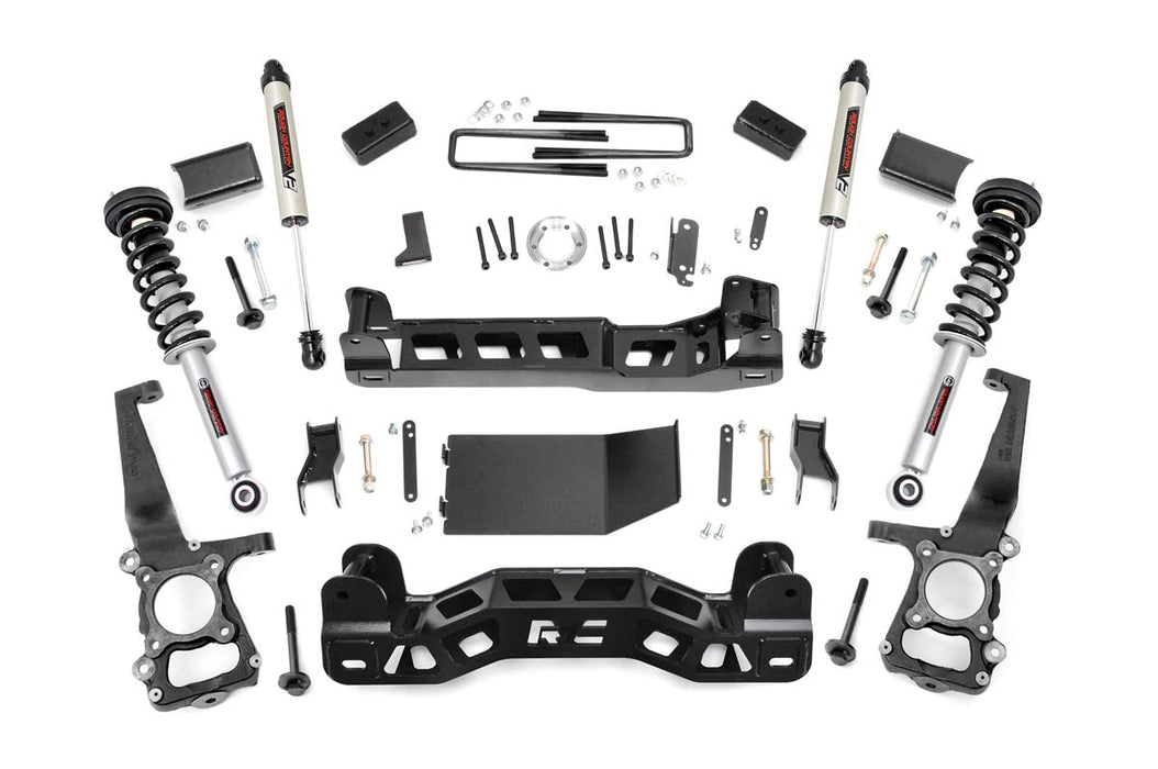 Rough Country 59971 4 Inch Suspension Lift Kit Lifted N3 Struts V2 Monotube Shocks 09-10 F-150 4WD Rough Country - Truck Part Superstore