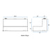 UWS TT-100-L-T-P 100-Gallon L-Shape Bright Aluminum Transfer Tank - Truck Part Superstore