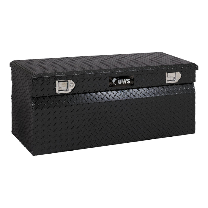 UWS TBC-42-BLK Gloss Black Aluminum 42in. Utility Chest Box (LTL Shipping Only) - Truck Part Superstore