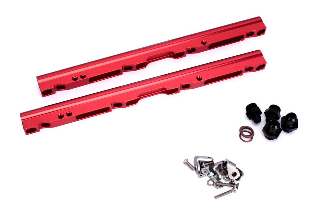 FAST 146032-KIT Red Billet Fuel Rail Kit for LS1 and LS6 LSXr 102mm Intake Manifolds - Truck Part Superstore