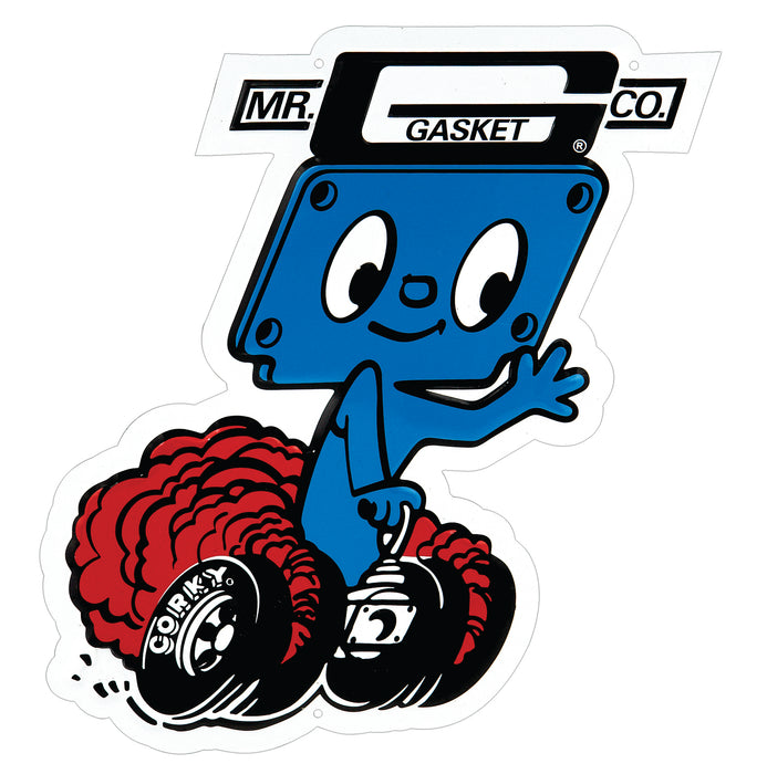 Mr Gasket 4C Mr. Gasket Corky Metal Sign; 13.5 x 11 in.; Nostalgic Metal Sign; - Truck Part Superstore