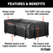 CURT 18221 59in. x 34in. x 21in. Weather-Resistant Vinyl Roof Rack Cargo Bag - Truck Part Superstore