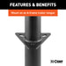 CURT 28203 CURT 28203 A-Frame Trailer Jack; 2;000 lbs; 14-3/4 Inches Vertical Travel - Truck Part Superstore