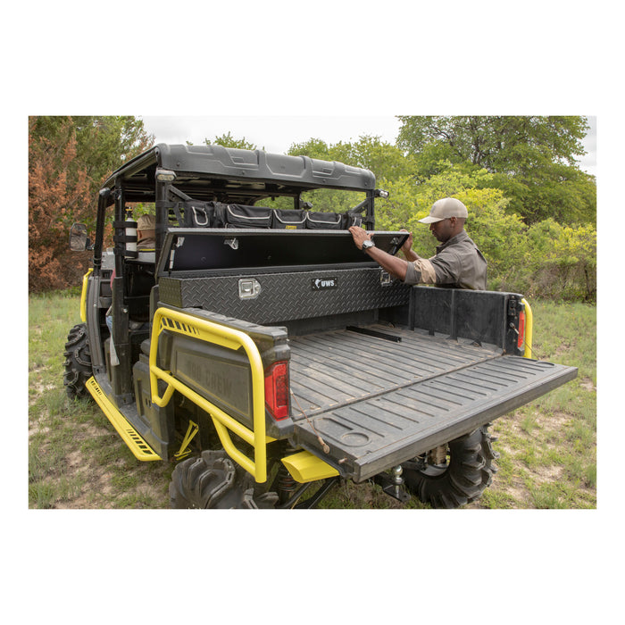 UWS EC10893-YV Matte Black Aluminum UTV Tool Box-Yamaha (Heavy Packaging) - Truck Part Superstore