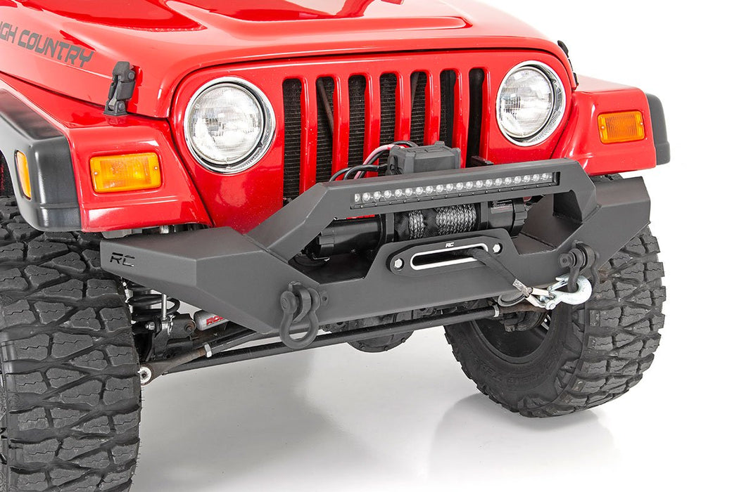 Rough Country 10595 Jeep Full Width Front LED Winch Bumper 87-06 Wrangler YJ/TJ Rough Country - Truck Part Superstore