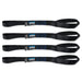 Mishimoto BNRTC-TDMD-4BK Borne Off-Road Medium-Duty Ratchet Tie-Down Kit (4-pack), Black - Truck Part Superstore