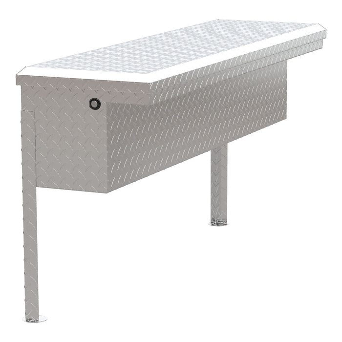 UWS TBSM-48-LP Bright Aluminum 48in. Truck Side Tool Box with Low Profile (LTL Shipping Only) - Truck Part Superstore