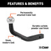 CURT 45562 Euro Mount (2in. Ball; 1-1/4in. Shank; 3;500 lbs.; 5-1/8in. High; 9-3/4in. Long) - Truck Part Superstore