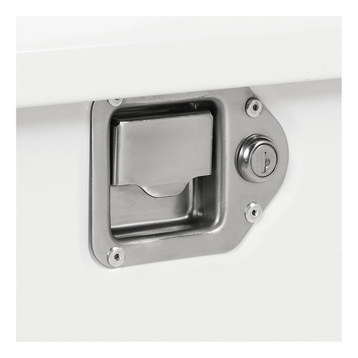 UWS ST-85-COMBO-W White 85-Gallon Steel-Aluminum Combo Transfer Tank - Truck Part Superstore