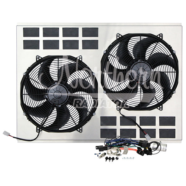 Northern Radiator Z40124 Auxiliary Engine Cooling Fan Assembly - Truck Part Superstore