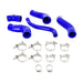 Mishimoto MMHOSE-VLSTR-13TBL Silicone Intercooler Hose Kit, fits Hyundai Veloster Turbo 2013-2017, Blue - Truck Part Superstore