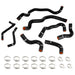 Mishimoto MMHOSE-Q50-16ANCBK Silicone Intercooler Coolant Hose Kit, fits Infiniti Q50/Q60 3.0T 2016+, Black - Truck Part Superstore