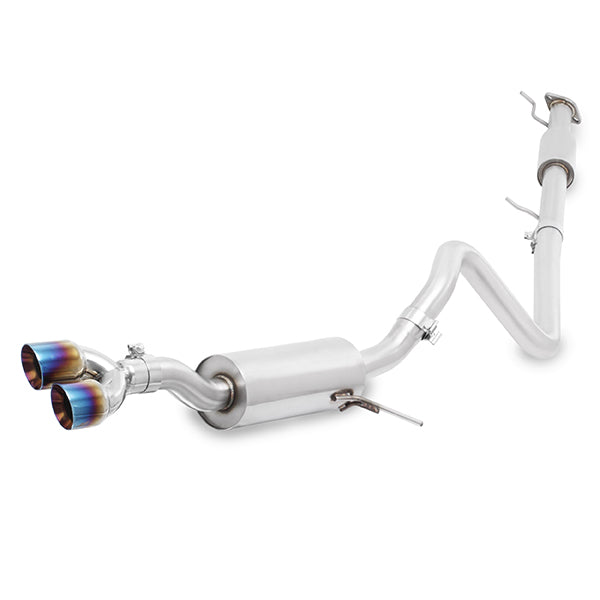 Mishimoto MMEXH-FIST-14RBT Ford Fiesta ST Cat-Back Exhaust, 2014-2019 Resonated, Burnt Tips - Truck Part Superstore