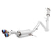 Mishimoto MMEXH-FIST-14RBT Ford Fiesta ST Cat-Back Exhaust, 2014-2019 Resonated, Burnt Tips - Truck Part Superstore