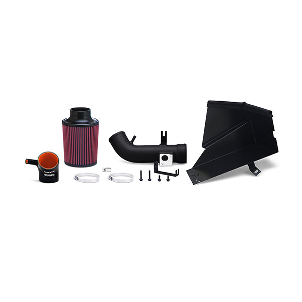 Mishimoto MMAI-CIV-06SIHWBK Honda Civic Si Performance Air Intake, 2006-2011 Wrinkle Black W/ Heatshield - Truck Part Superstore
