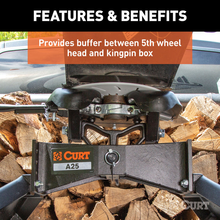 CURT 16722 CURT 16722 5th Wheel Hitch Lube Plate; 12-Inch Diameter - Truck Part Superstore