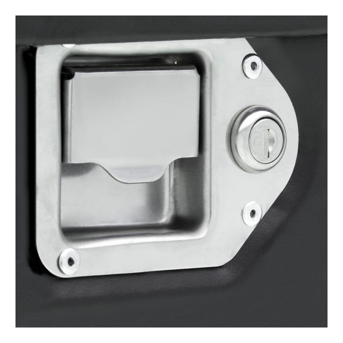 UWS ST-100-COMBO-MB Matte Black 100-Gallon Steel-Aluminum Combo Transfer Tank - Truck Part Superstore