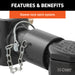 CURT 25329 2-5/16in. Channel-Mount Coupler with Sleeve-Lock (12;500 lbs; Black) - Truck Part Superstore
