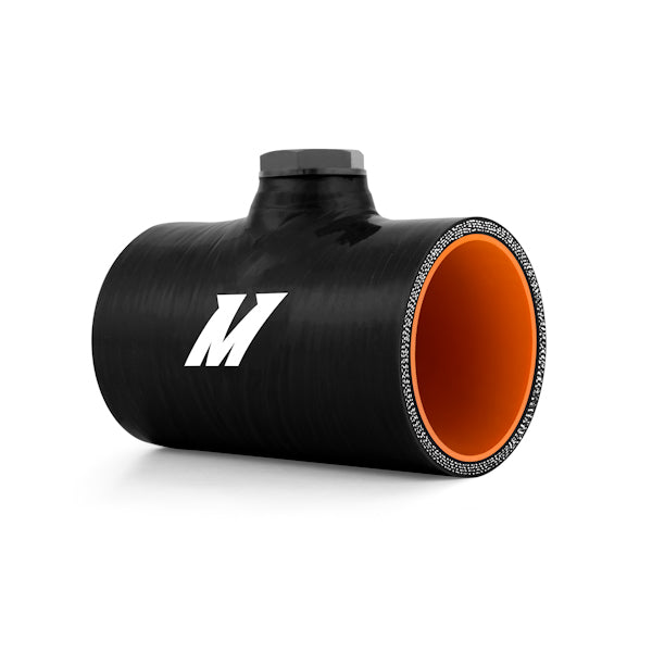 Mishimoto MMCP-25NPTBK Silicone Coupler, 2.5-in w/ 1/8-in NPT Bung - Truck Part Superstore
