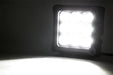 Rough Country 70905DRL 4 Inch Square Cree LED Lights Pair Chrome Series w/Cool White DRL Rough Country - Truck Part Superstore