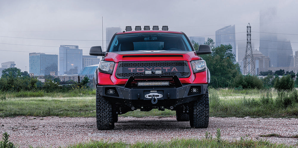 Go Rhino 24178T Strong steel replacement bumper protects winch and vehicle - Truck Part Superstore